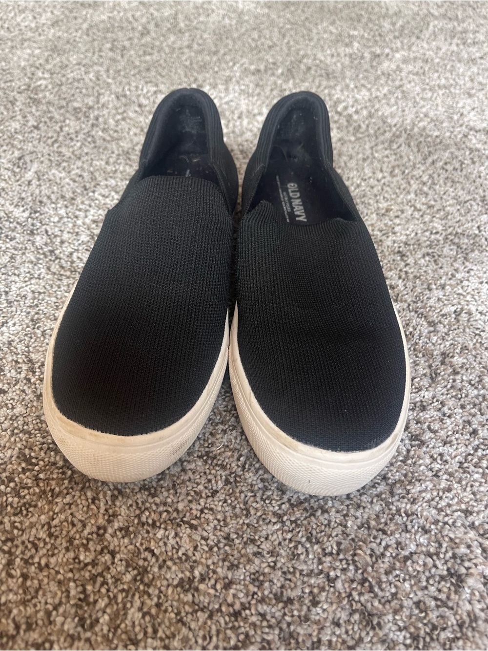 Old Navy Black Canvas Slip-On Sneakers